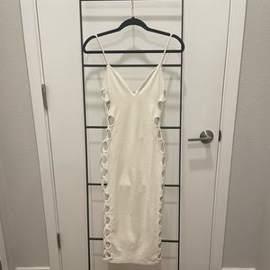 Oh Polly Suede Midi Dress.